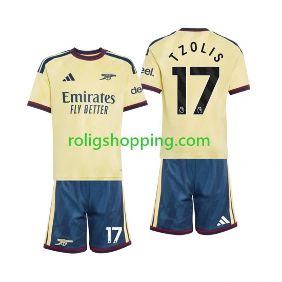 Fotbollströja Arsenal Christos Tzolis 17 Barn Tredjeställ 2026-2027 Kort ärm