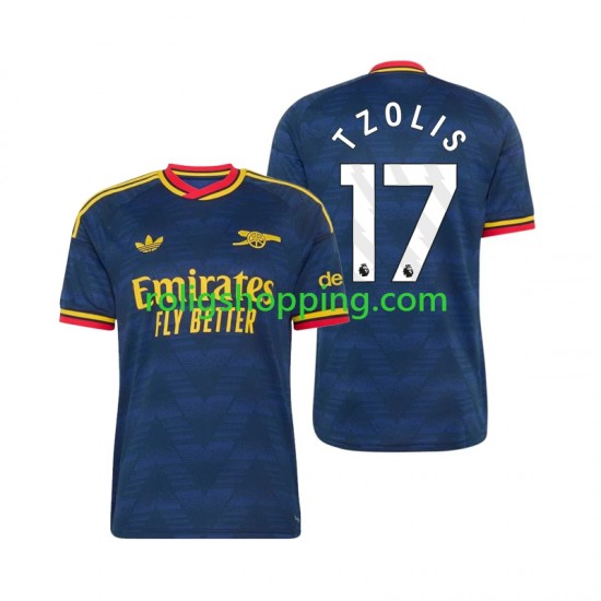 Fotbollströja Arsenal Christos Tzolis 17 Män Bortaställ 2026-2027 Kort ärm