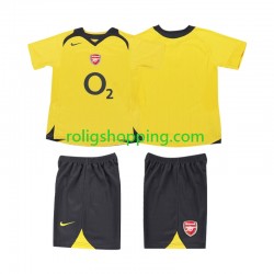 Fotbollströja Arsenal 2005 Retro Barn Bortaställ 2006 Kort ärm
