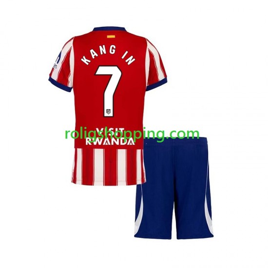 Fotbollströja Atlético Madrid Lee Kang-in 7 Barn Hemmaställ 2026-2027 Kort ärm