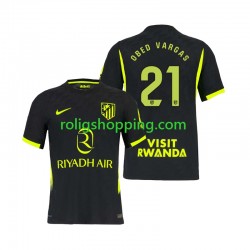 Fotbollströja Atlético Madrid Obed Vargas 21 Män Bortaställ 2026-2027 Kort ärm