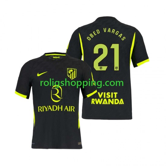 Fotbollströja Atlético Madrid Obed Vargas 21 Män Bortaställ 2026-2027 Kort ärm