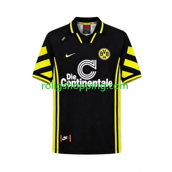 Fotbollströja Borussia Dortmund 1996 Retro Män Bortaställ Kort ärm