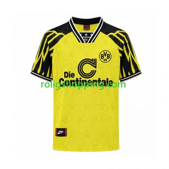 Fotbollströja Borussia Dortmund Retro Män Hemmaställ 1994 Kort ärm