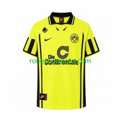 Fotbollströja Borussia Dortmund 1996 Retro Män Hemmaställ Kort ärm