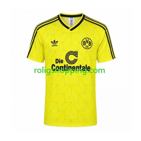 Fotbollströja Borussia Dortmund 1998 Retro Män Hemmaställ Kort ärm