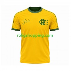 Fotbollströja CR Flamengo Retro Män Hemmaställ Kort ärm Fotbollströja CR Flamengo Retro Män Hemmaställ Kort ärm