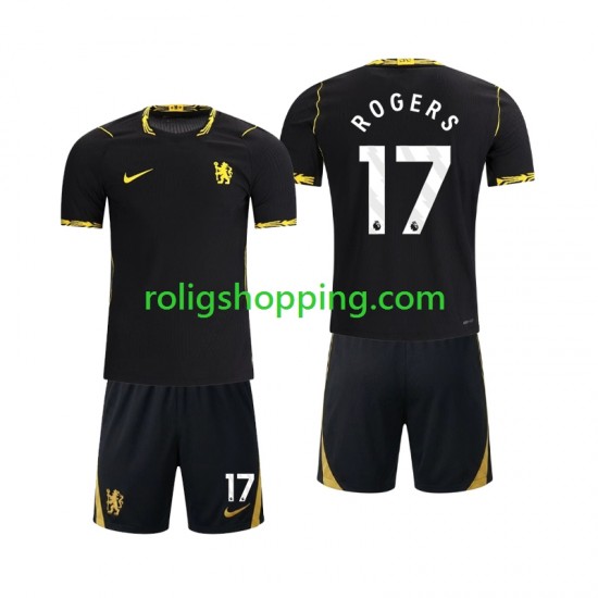 Fotbollströja Chlesea Morgan Rogers 17 Barn Bortaställ 2026-2027 Kort ärm