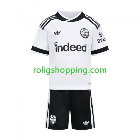 Fotbollströja Eintracht Frankfurt Barn Bortaställ 2026-2027 Kort ärm