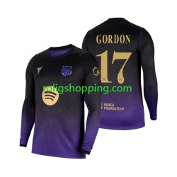 Fotbollströja FC Barcelona Anthony Gordon 17 Män Bortaställ 2026-2027 Lång ärm