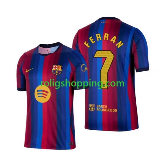 Fotbollströja FC Barcelona Ferran Torres 7 Män Hemmaställ 2026-2027 Kort ärm