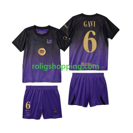 Fotbollströja FC Barcelona Gavi 6 Barn Bortaställ 2026-2027 Kort ärm