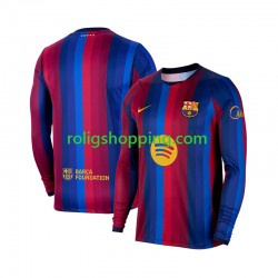 Fotbollströja FC Barcelona Män Hemmaställ 2026-2027 Lång ärm Fotbollströja FC Barcelona Män Hemmaställ 2026-2027 Lång ärm