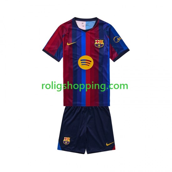Fotbollströja FC Barcelona Barn Hemmaställ 2026-2027 Kort ärm