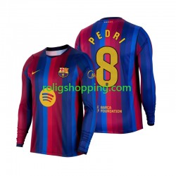 Fotbollströja FC Barcelona Pedri 8 Män Hemmaställ 2026-2027 Lång ärm Fotbollströja FC Barcelona Pedri 8 Män Hemmaställ 2026-2027 Lång ärm