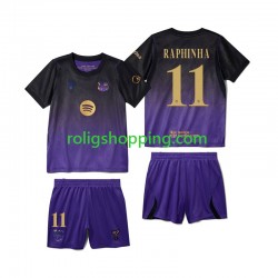 Fotbollströja FC Barcelona Raphinha 11 Barn Bortaställ 2026-2027 Kort ärm Fotbollströja FC Barcelona Raphinha 11 Barn Bortaställ 2026-2027 Kort ärm