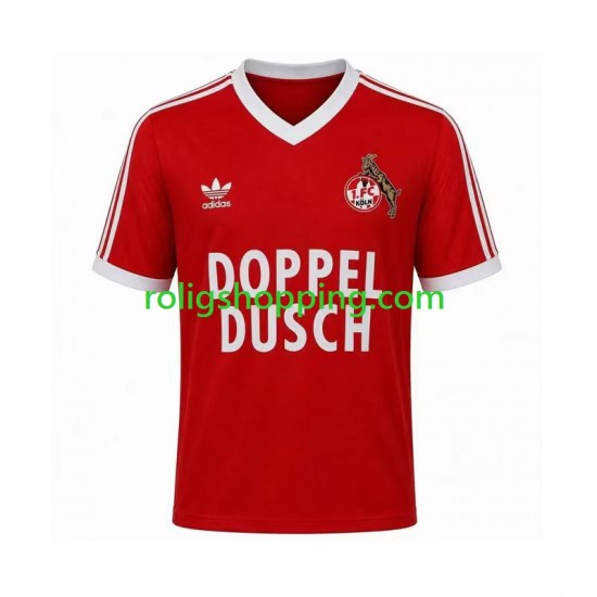 Fotbollströja FC Köln 1984 1985 Retro Män Bortaställ Kort ärm