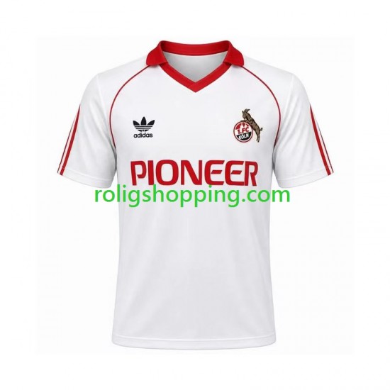 Fotbollströja FC Köln 1980 1981 Retro Män Hemmaställ Kort ärm
