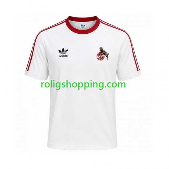 Fotbollströja FC Köln 1986 1987 Retro Män Hemmaställ Kort ärm