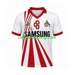 Fotbollströja FC Köln 1990 1991 Retro Män Hemmaställ Kort ärm