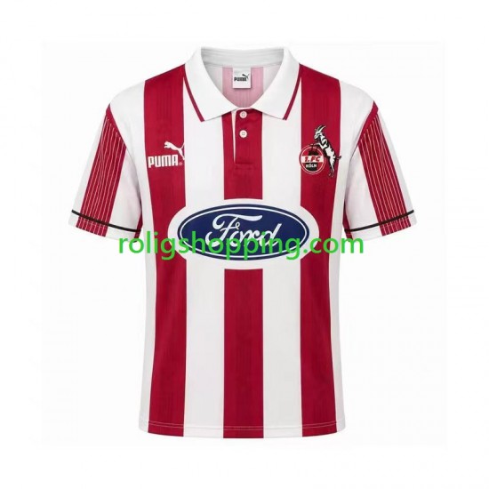 Fotbollströja FC Köln 1995 1996 Retro Män Hemmaställ Kort ärm