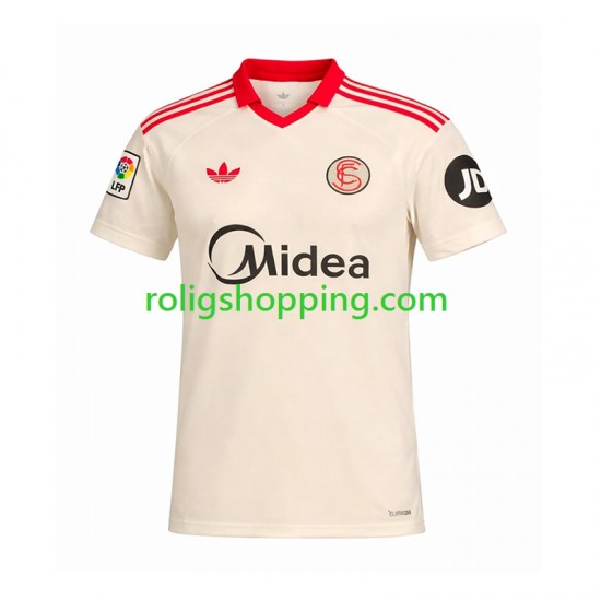 Fotbollströja Sevilla FC Retro Män Hemmaställ 2025-2026 Kort ärm