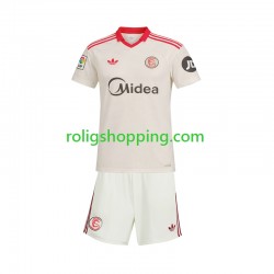 Fotbollströja Sevilla FC Retro Barn Hemmaställ 2025-2026 Kort ärm