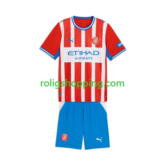 Fotbollströja Girona Barn Hemmaställ 2026-2027 Kort ärm