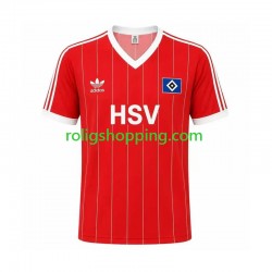 Fotbollströja Hamburger SV 1983 Retro Män Bortaställ Kort ärm Fotbollströja Hamburger SV 1983 Retro Män Bortaställ Kort ärm