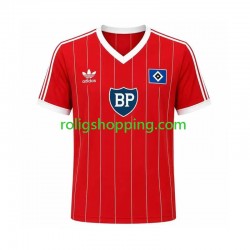 Fotbollströja Hamburger SV 1984 Retro Män Bortaställ Kort ärm Fotbollströja Hamburger SV 1984 Retro Män Bortaställ Kort ärm