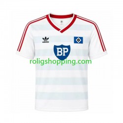 Fotbollströja Hamburger SV 1986 Retro Män Bortaställ Kort ärm Fotbollströja Hamburger SV 1986 Retro Män Bortaställ Kort ärm
