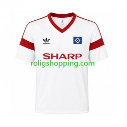 Fotbollströja Hamburger SV 1988 Retro Män Hemmaställ Kort ärm Fotbollströja Hamburger SV 1988 Retro Män Hemmaställ Kort ärm