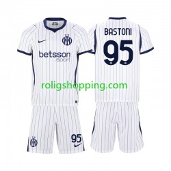 Fotbollströja Inter Milan Alessandro Bastoni 95 Barn Bortaställ 2026-2027 Kort ärm