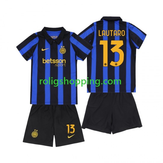 Fotbollströja Inter Milan Lautaro Martinez 13 Barn Hemmaställ 2026-2027 Kort ärm