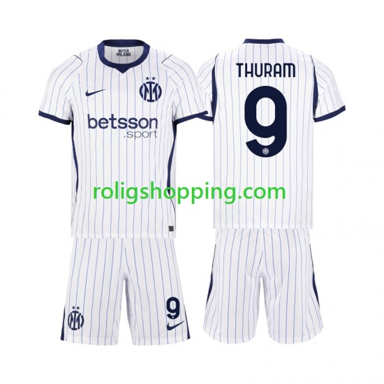 Fotbollströja Inter Milan Marcus Thuram 9 Barn Bortaställ 2026-2027 Kort ärm