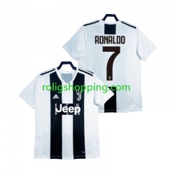 Fotbollströja Juventus Cristiano Ronaldo 2018 2019 Retro Män Hemmaställ Kort ärm
