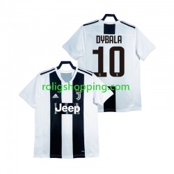 Fotbollströja Juventus DYBALA 21 2018 2019 Retro Män Hemmaställ Kort ärm