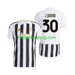 Fotbollströja Juventus Jonathan David 30 Män Hemmaställ 2026-2027 Kort ärm