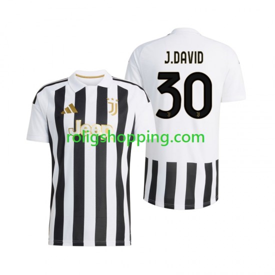 Fotbollströja Juventus Jonathan David 30 Män Hemmaställ 2026-2027 Kort ärm