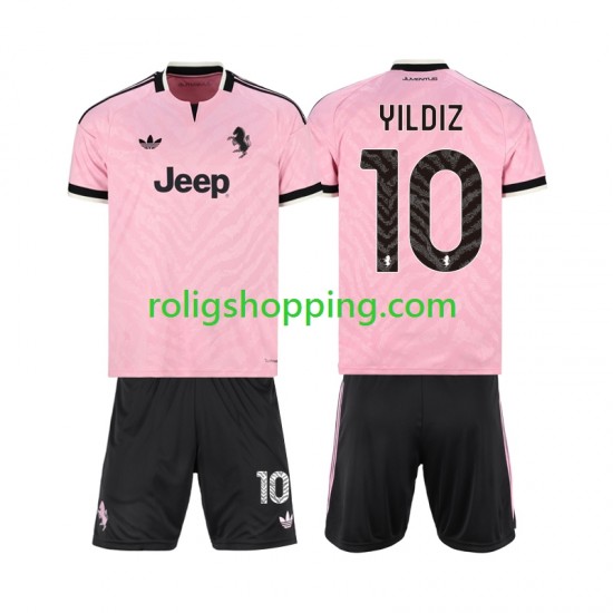 Fotbollströja Juventus Kenan Yildiz 10 Barn Bortaställ 2026-2027 Kort ärm