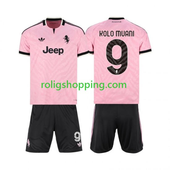 Fotbollströja Juventus Randal Kolo Muani 9 Barn Bortaställ 2026-2027 Kort ärm