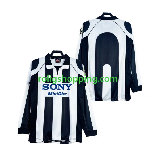 Fotbollströja Juventus 1997 1998 Retro Män Hemmaställ Lång ärm