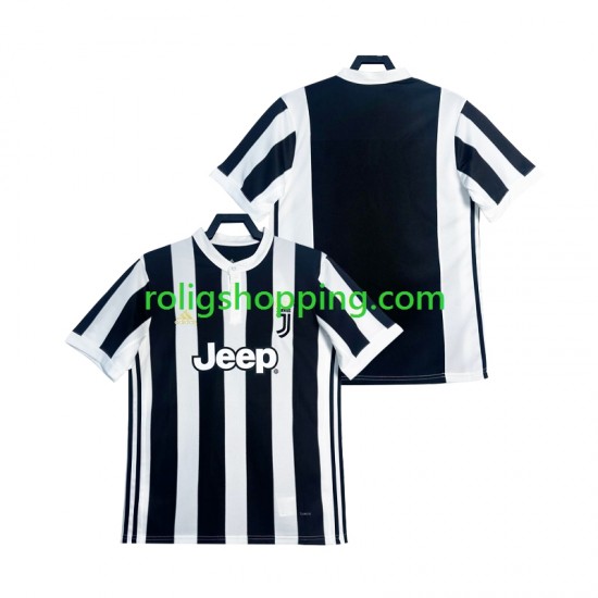 Fotbollströja Juventus 2017 2018 Retro Män Hemmaställ Kort ärm