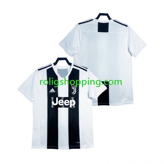Fotbollströja Juventus 2018 2019 Retro Män Hemmaställ Kort ärm