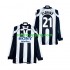 Fotbollströja Juventus ZIDANE 21 1997 1998 Retro Män Hemmaställ Lång ärm
