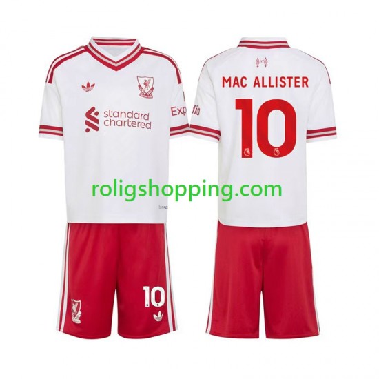 Fotbollströja Liverpool Alexis Mac Allister 10 Barn Bortaställ 2026-2027 Kort ärm