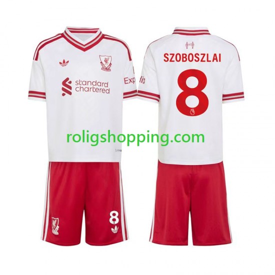 Fotbollströja Liverpool Dominik Szoboszlai 8 Barn Bortaställ 2026-2027 Kort ärm