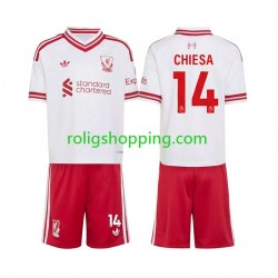 Fotbollströja Liverpool Federico Chiesa 14 Barn Bortaställ 2026-2027 Kort ärm
