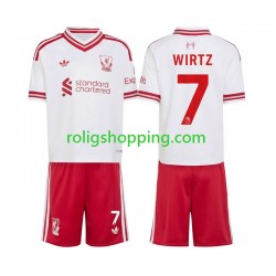 Fotbollströja Liverpool Florian Wirtz 7 Barn Bortaställ 2026-2027 Kort ärm