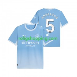 Fotbollströja Manchester City Elliot Anderson 5 Män Hemmaställ 2026-2027 Kort ärm